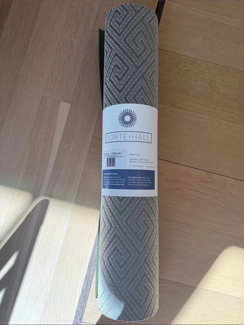 Porte+Hall XL Runner Rug - helix mushroom